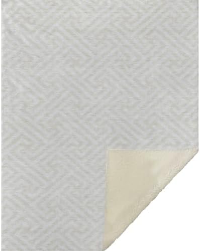 Addison Rugs ASB731 Ivory 50" x 70" Oversized Sherpa Throw Blanket