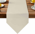 Ivory White Table Runner Linen Burlap Table Runner 72 Inches Long