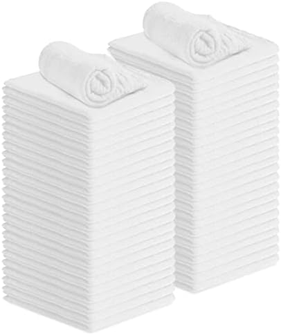 Avalon Towels Cotton Shop Rags – (Pack of 50) Size 12x14 Inches