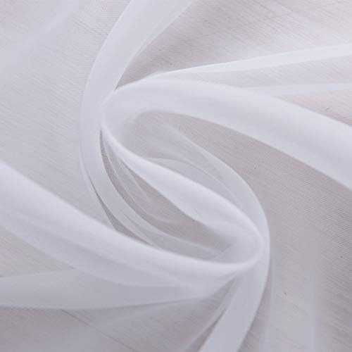 NICETOWN Sheer Curtain for Sliding Door - Extra Width & Length Solid