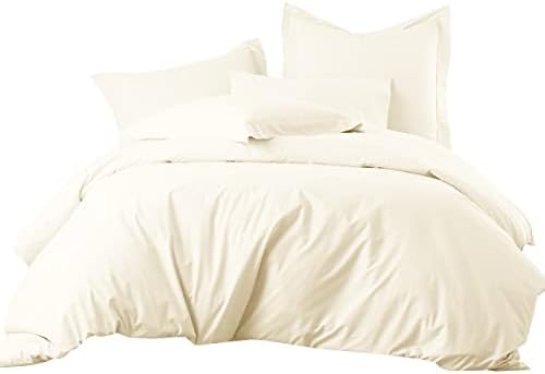 Royal Hotel Bedding Cotton-Blend Queen Duvet Covers Wrinkle-Free Soft