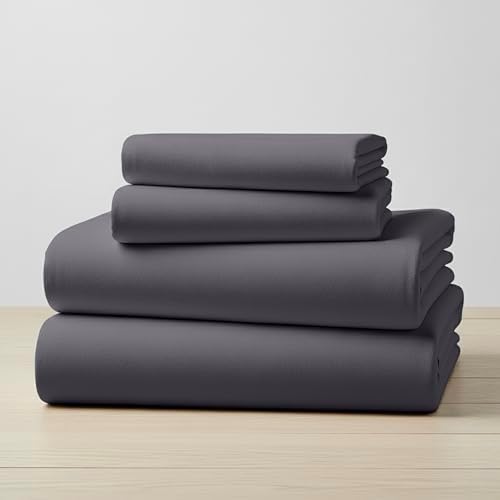 Mellanni Flannel Bed Sheet Set Luxury 100% Heavyweight 180GSM Cotton