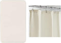 GORILLA GRIP Memory Foam Bath Rug and Waffle Shower Curtain, Bath Rug