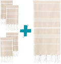 WETCAT Bundle: Turkish Hand Towels (20 x 30, Set of 2) and Turkish