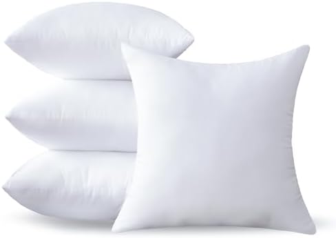 20 x 20 Pillow Inserts Set of 4 - Premium Soft and Fluffy 20 Inch