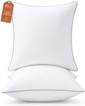 Sasttie 18x18 Throw Pillow Inserts Set of 2, Square Pillows for Couch