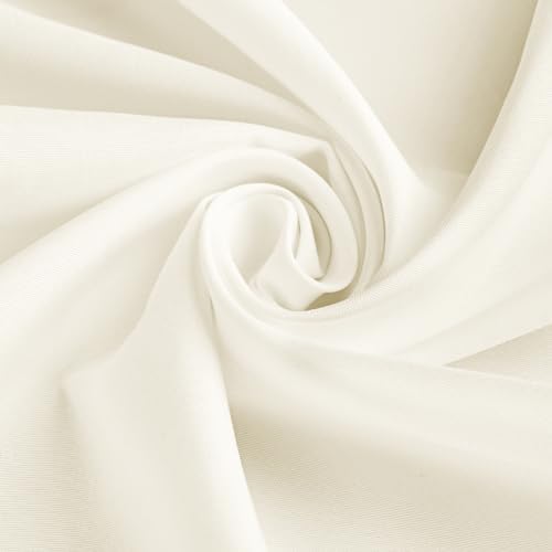 10 Pack Ivory Tablecloth 90 Inch Round Tablecloth Washable Polyester