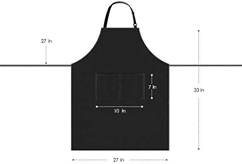 AFUN Kitchen Cooking Water Resistant Apron, Adjustable Bib Chef Aprons