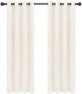 Easy-Going Thermal Grommet Curtains, 2 Panels 52x84 in, Ivory