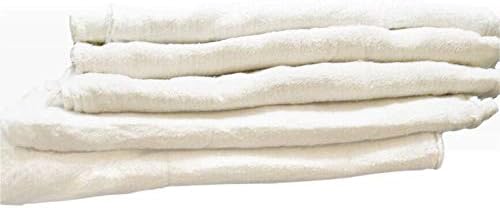 Pro's Choice White Auto Mechanic Rags (Pack of 50), Shop Towels