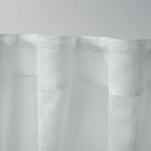 Exclusive Home Belgian Sheer Hidden Tab Top Curtain Panel Pair