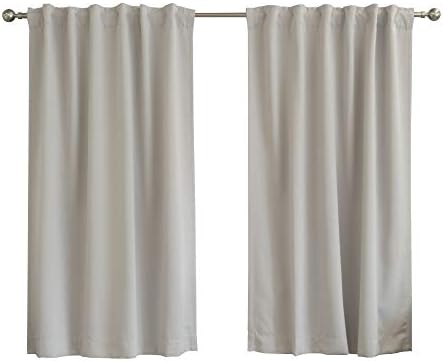 Home Fashion Thermal Insulated Blackout Curtains - Back Tab/Rod Pocket