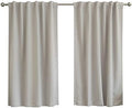 Home Fashion Thermal Insulated Blackout Curtains - Back Tab/Rod Pocket