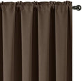 Blackout Curtains 2 Panels, Rod Pocket Thermal Insulated Window Drapes