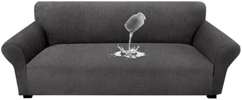 Waterproof Couch Cover, Stretch Non-Slip Sofa Slipcover with Elastic