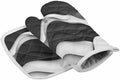 Quilted Cotton Terry Cloth Oven Mitt, Pot Holder Grey White Black