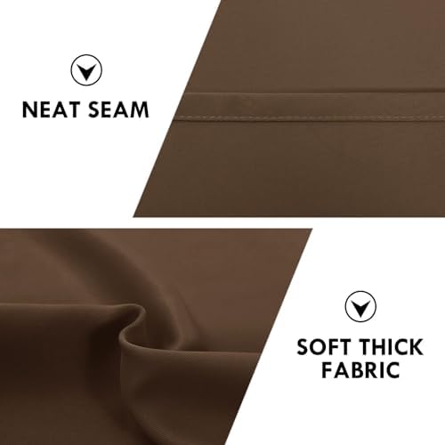 DWCN Wide Blackout Curtains for Bedroom Living Room 70 x 72 Inch Long