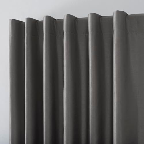 Sun Zero Greyson Faux Dupioni Silk Thermal Extreme Total Blackout Back