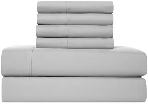 Casual Living King Sheet Set, Cooling Sheets, 6-Piece, Gray