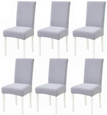 Dining Chair Covers 6 PCS Stretch Soft Washable Chair Slipcovers