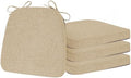 ELFJOY Non-Slip Chair Cushions for Dining Chairs Beige 16.7"x16"
