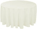 Polyester Round Tablecloth 90-Inch - Seamless Design, Over 30 Color