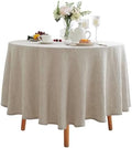 Linen World Linen Tablecloth,100% French Linen Round Tablecloth 90"