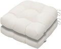 Magpie Fabrics 19"x19" Tufted Seat Cushion 2 Pack, U-Shaped Patio
