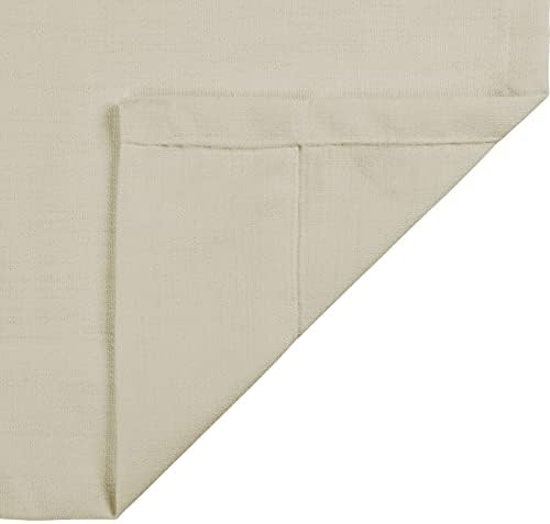 TWOPAGES Ivory White Pinch Pleated Curtains 120 Inches Long for Living