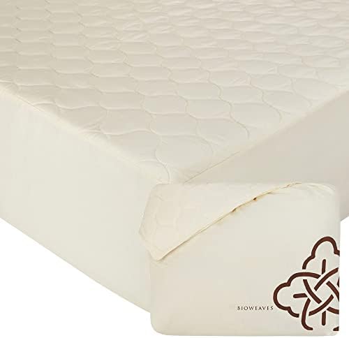 Bioweaves 100% Organic Cotton Mattress Pad Cover, GOTS Certified