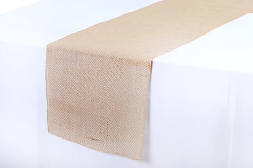 VDS Pack of 15, Burlap Table Runner 100% Natural Jute Rustic Hessian