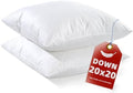 YSTHER Down Feather Throw Pillow Inserts 20x20 Set of 2 Firm Large