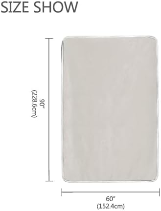 Beige Plush Throw Blankets for Bed Couch and Living Room Suitable