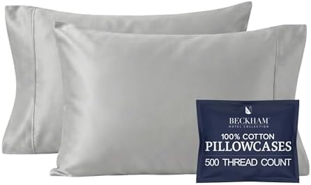 Beckham Hotel Collection King Sheet Set 100% Cotton, 500TC Sateen, 4