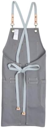 jojofuny Canvas Apron Adjustable Fit with Pockets, Nordic Industrial