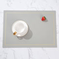 Placemats Set of 6 Washable,11.82 x 16.93 in / 30 x 43 CM,Leather