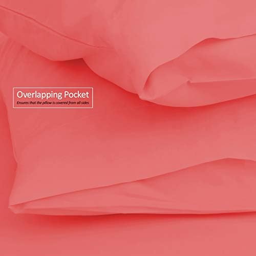 Nestl Soft Pillowcase Lightweight Coral Pink Microfiber Body Pillow