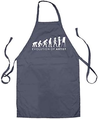 Dressdown Evolution of Woman Artist - Unisex Adult Kitchen/BBQ Apron
