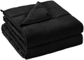 yescool Weighted Blanket for Adults 20lbs Queen Size, 60" x 80", Black