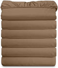 Elegant Comfort Ultra Soft Bulk Pack of 6 Bottom Fitted Sheets - 1500