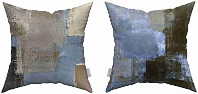 Throw Pillow Covers Set of 4, 20 x 20 Inch, Abstract Art