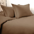 Linen Era Queen (88'' x 92'') Cotton Duvet Cover Set Includes 1 Taupe