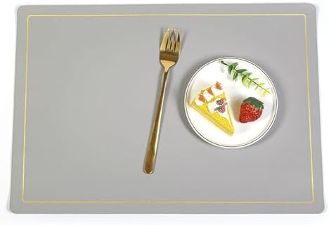 8 Piece Placemat Set,11.82 x 16.93 in / 30 x 43 CM,PU Leather Washable