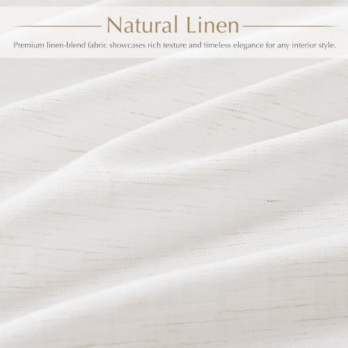 Memory Trained Natural Triple Pinch Pleated Curtains 2 Panels 40x63