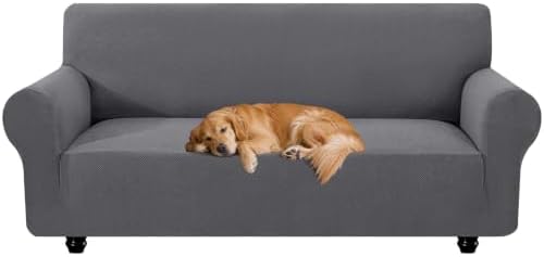 XINEAGE Stretch 3 Seater Slipcover, Non-Slip Pet Couch Cover,Light