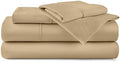 Egyptian Cotton 600-TC 4 PC 20" Pocket Taupe Full