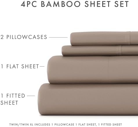 Linen Market - Queen Sheets - Cooling Bed Sheets Set - Deep Pocket Up