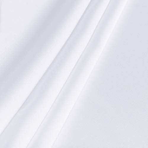 sancua Rectangle Tablecloth, 54 x 108 Inch, White