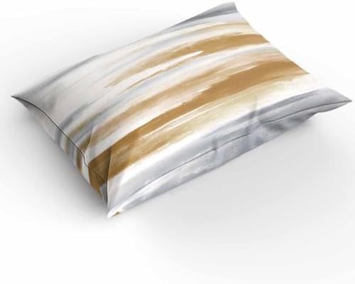 Duvet Cover Set Queen, Brown Grey Mottled Texture 3 Piece Bedding Set