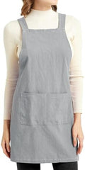 ELEZAY Aprons for Women with Pockets Plus Size Comfort Cross Back No